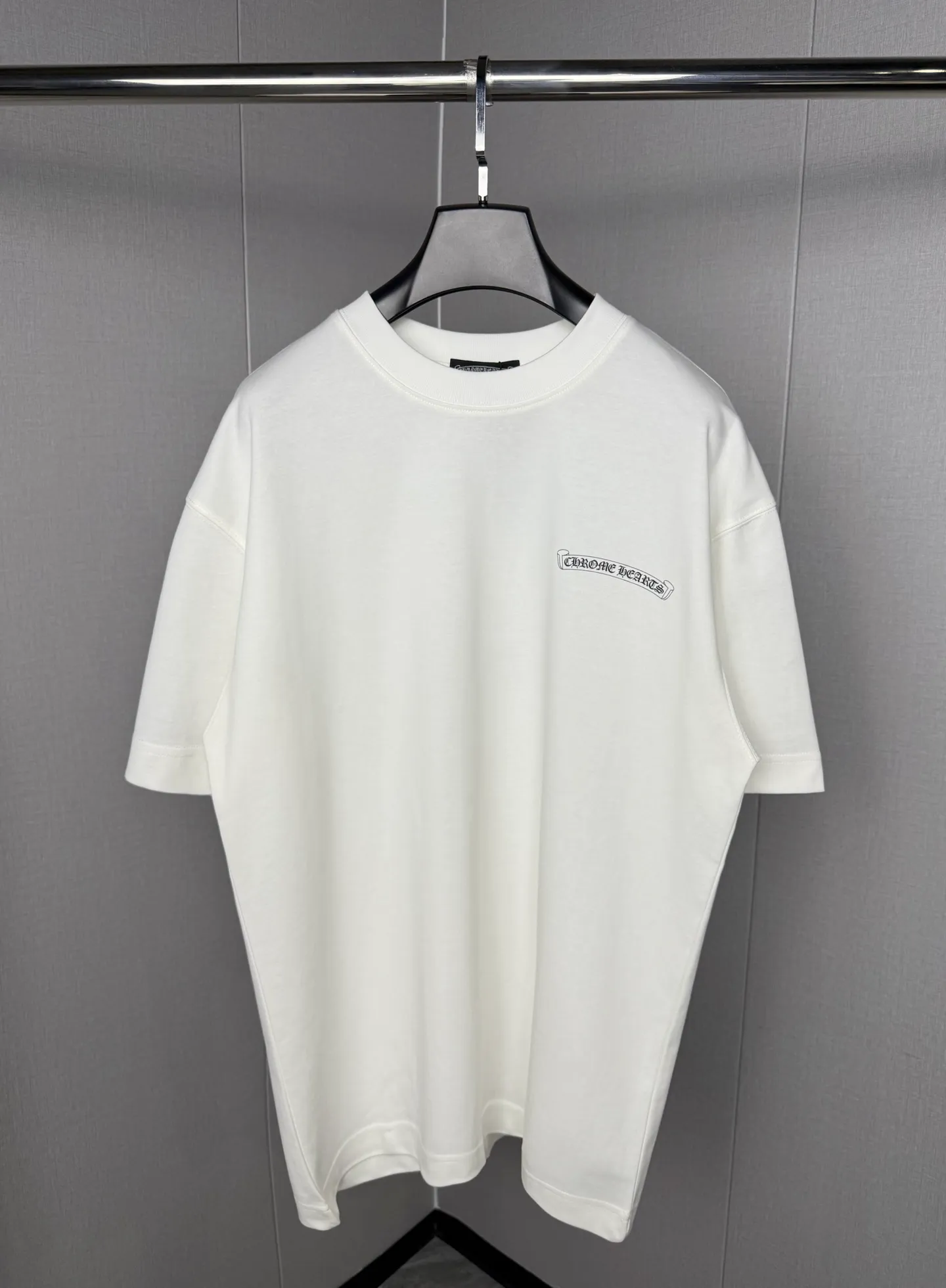 🅿️230 Chrome Hearts double-sided logo jacquard round neck half-sleeved T-shirt. Customized fabric, digital direct printing, 280g weight, loose fit. The color is very suitable for summer and the same style for men and women. Solid color sizes: S-XL